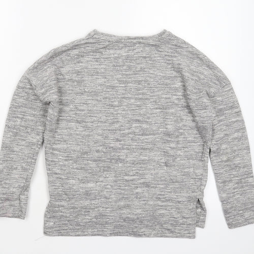 New Look Girls Grey   Pullover Sweatshirt Size 10-11 Years