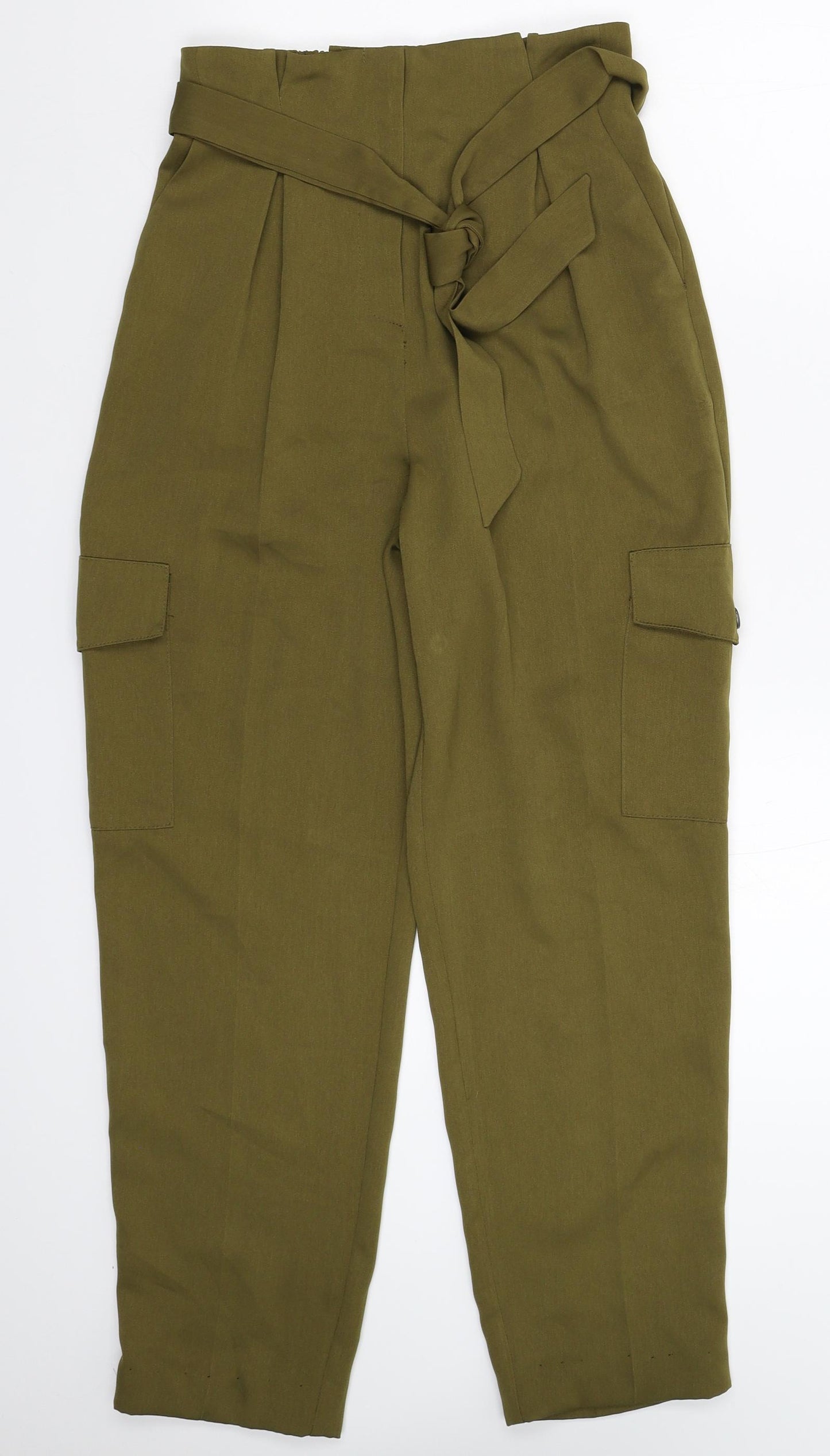 Primark Womens Green   Cargo Trousers Size 6 L27 in