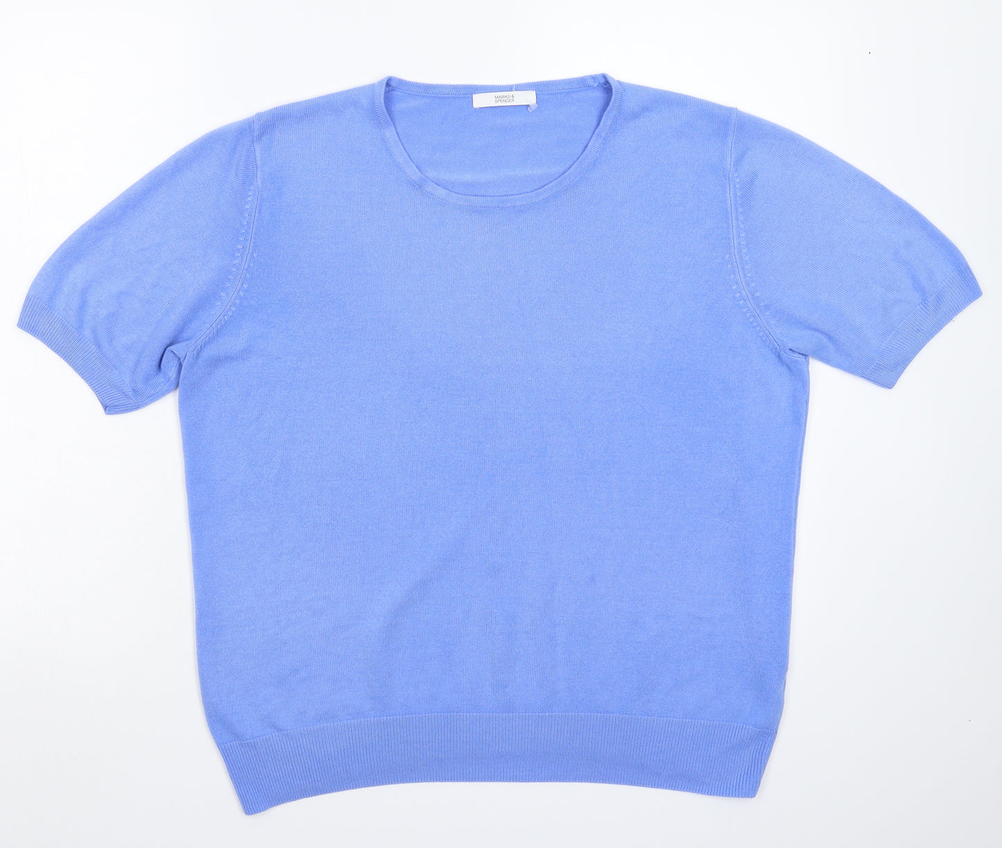 Marks and Spencer Womens Blue  Knit Pullover Jumper Size 18