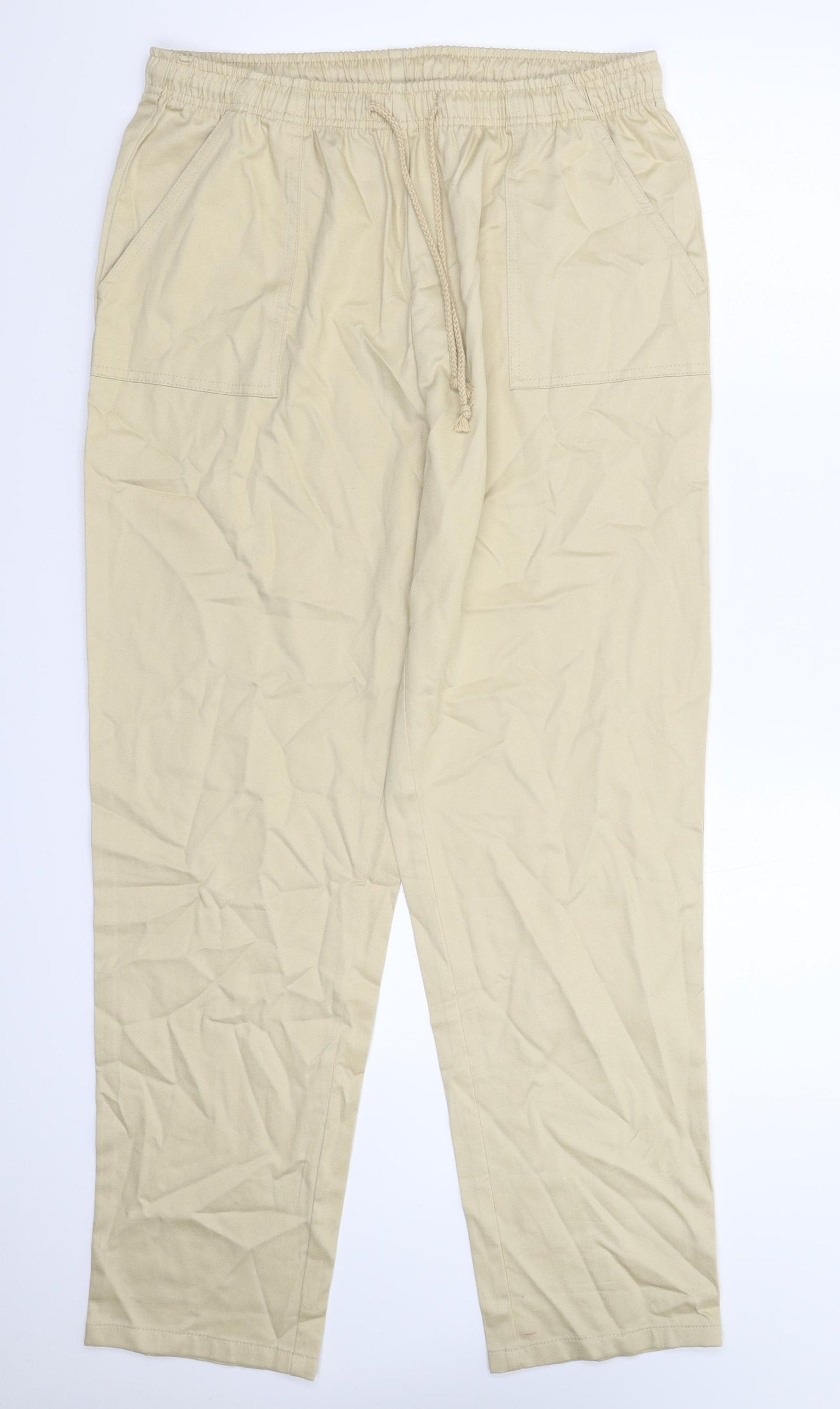 Damart Womens Beige   Trousers  Size 18 L30 in
