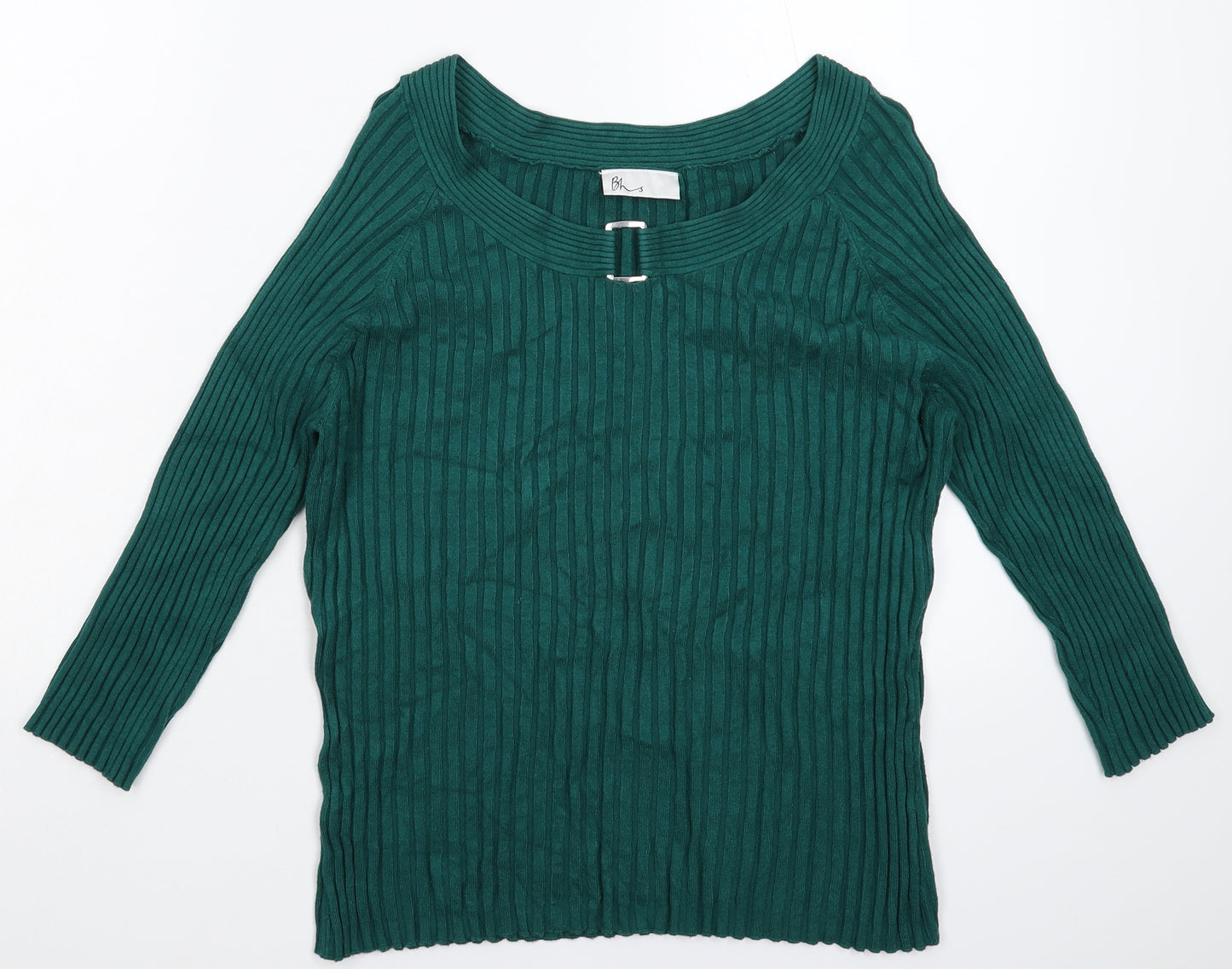 BHS Womens Green  Knit Pullover Jumper Size 20