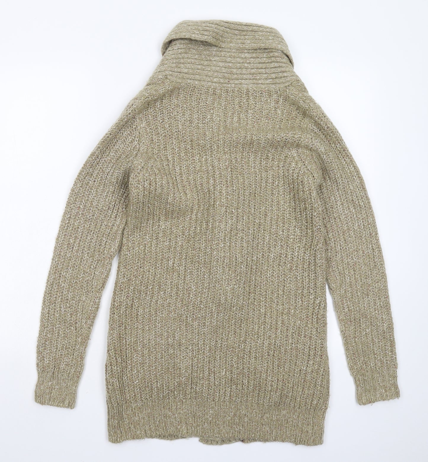F&F Womens Grey  Knit Cardigan Jumper Size 8