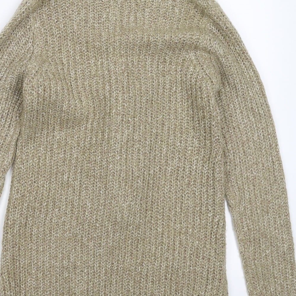 F&F Womens Grey  Knit Cardigan Jumper Size 8