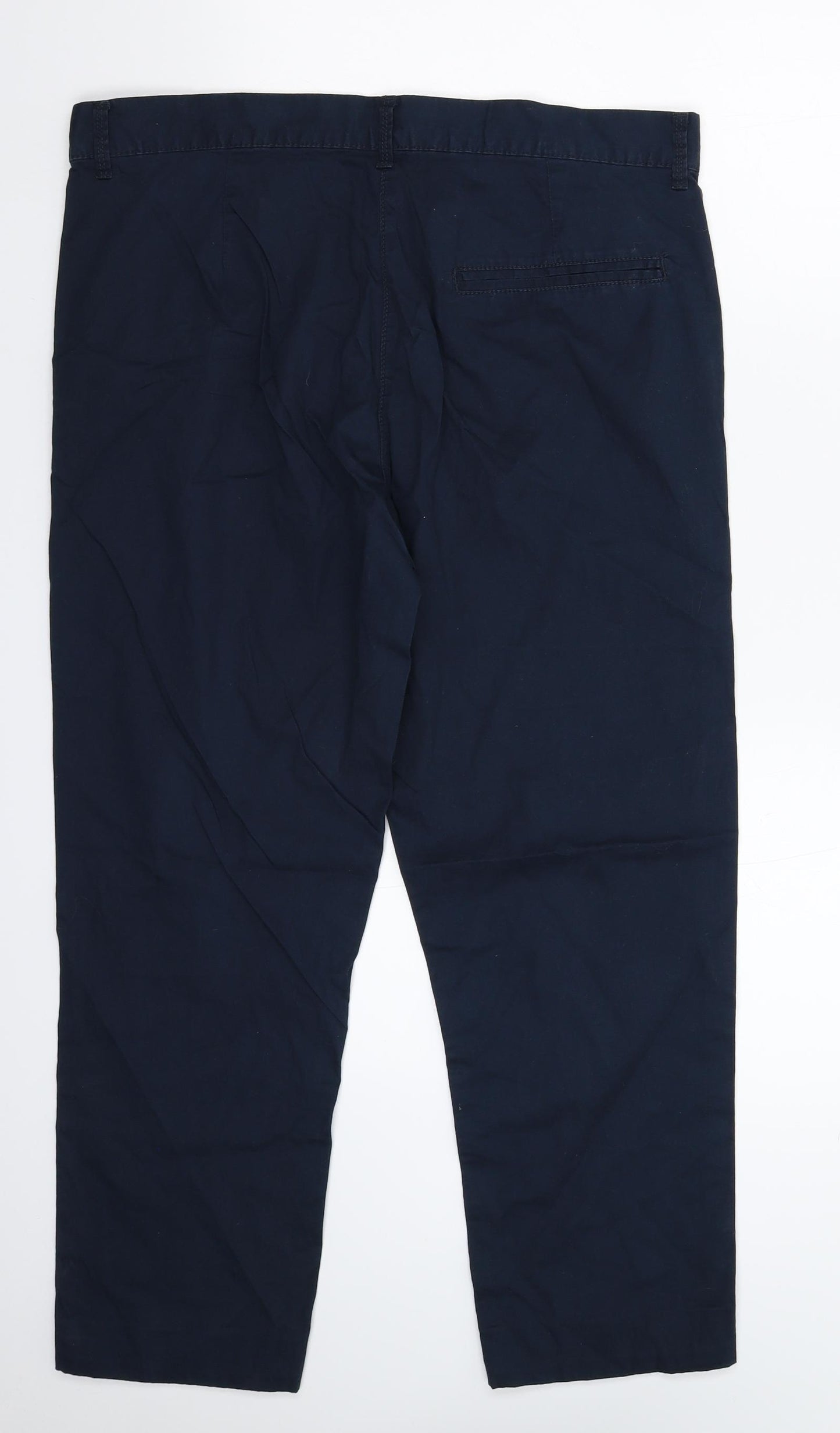 Marks and Spencer Womens Blue   Chino Trousers Size 14 L26 in