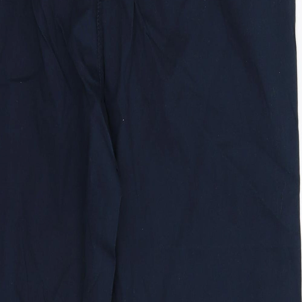 Marks and Spencer Womens Blue   Chino Trousers Size 14 L26 in