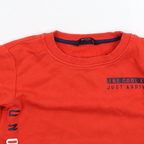 George Boys Red   Pullover Sweatshirt Size 4-5 Years