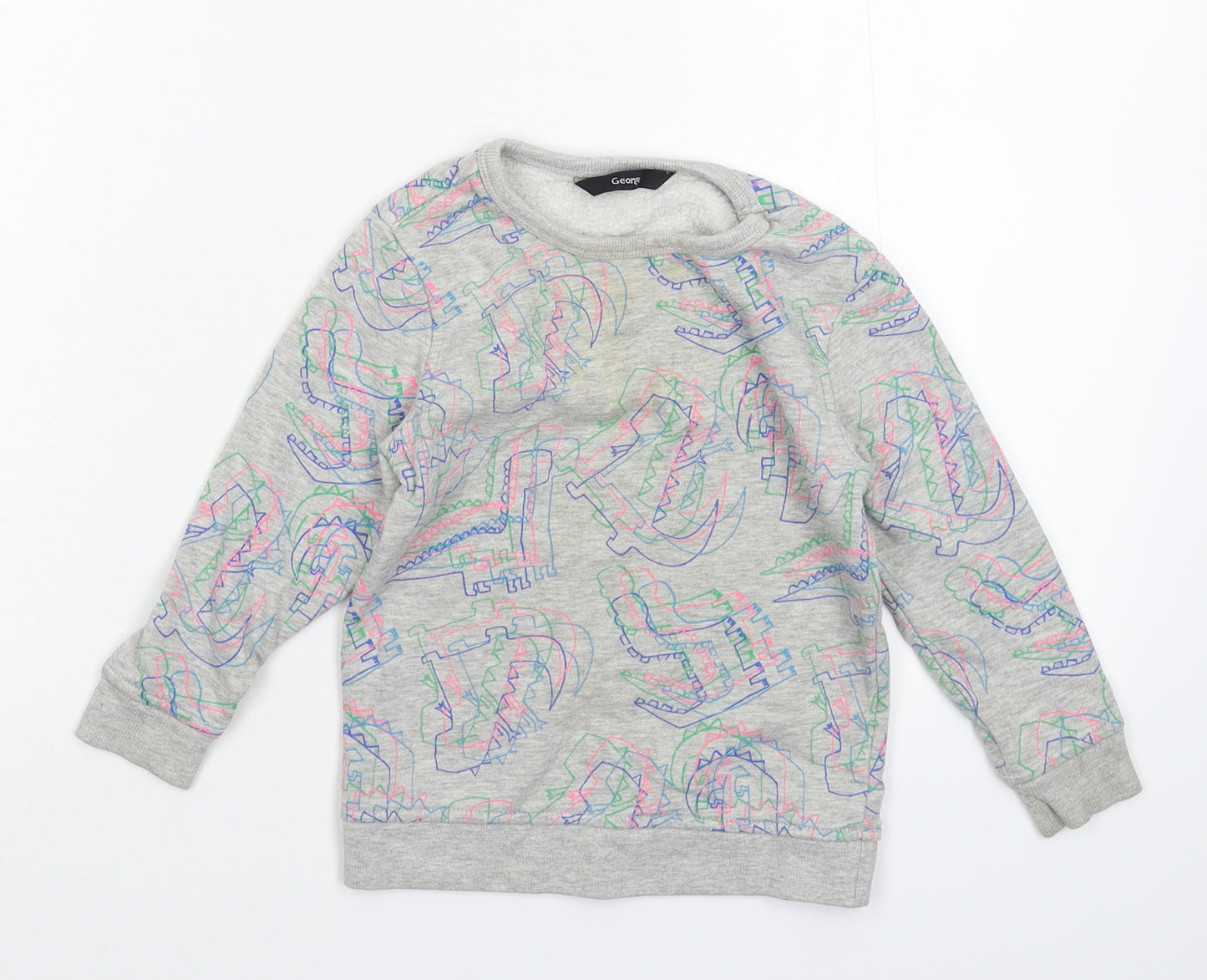 George Boys Grey   Pullover Sweatshirt Size 2-3 Years