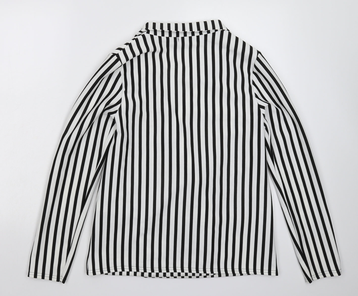 PRETTYLITTLETHING Womens Multicoloured Striped  Jacket Blazer Size 8