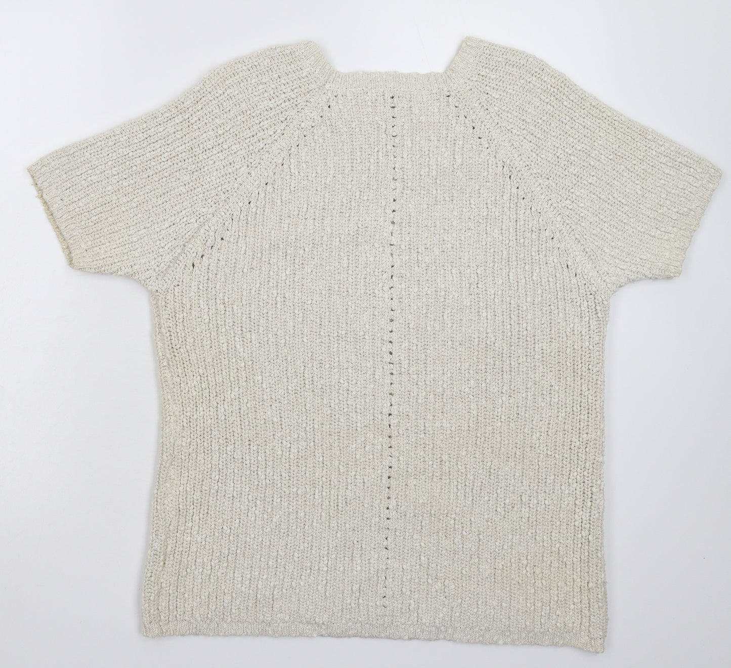 Woolovers Womens Grey  Knit Pullover Jumper Size S