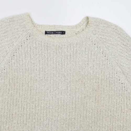 Woolovers Womens Grey  Knit Pullover Jumper Size S