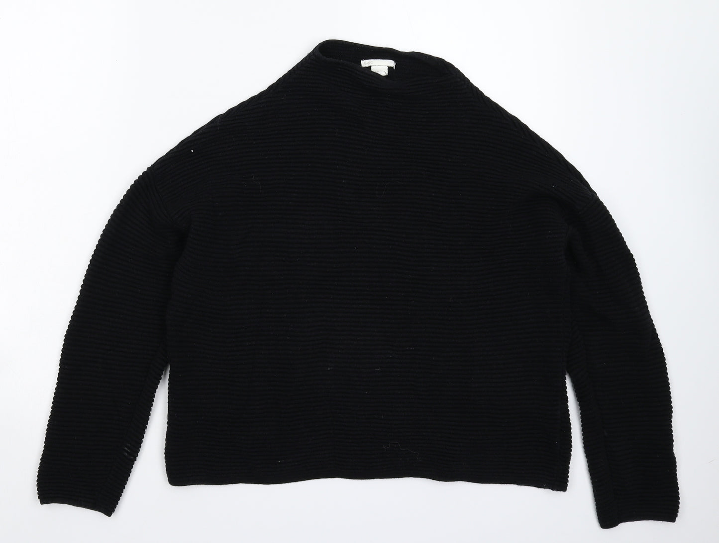H&M Womens Black  Knit Pullover Jumper Size M