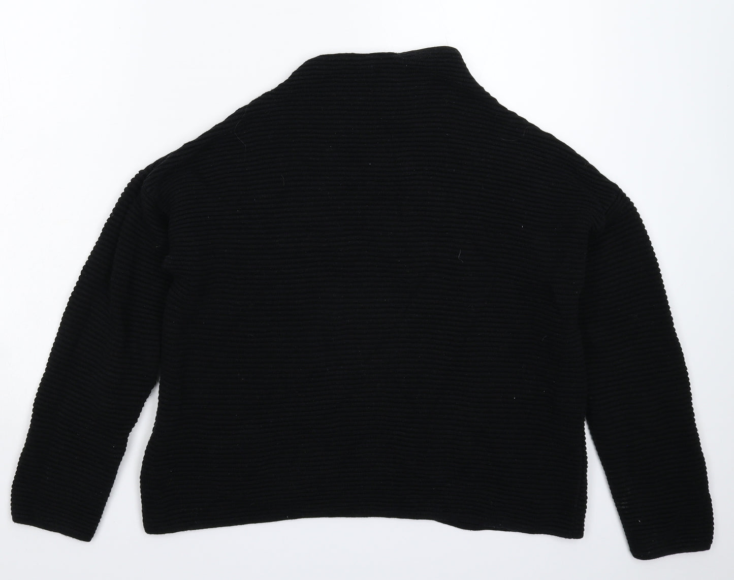 H&M Womens Black  Knit Pullover Jumper Size M