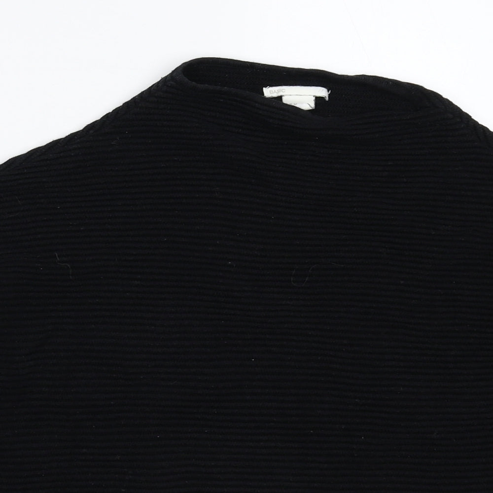 H&M Womens Black  Knit Pullover Jumper Size M