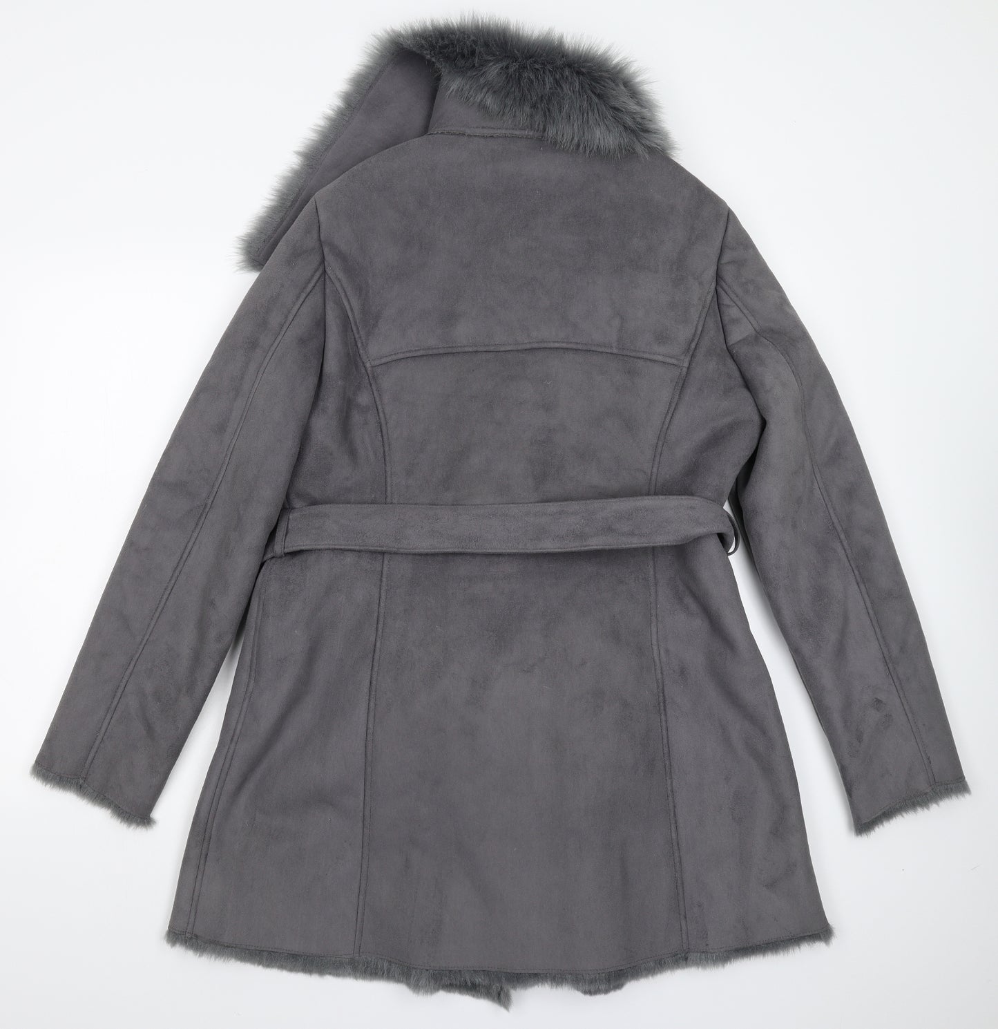 Fenn Wright Manson Womens Grey   Overcoat Coat Size 16
