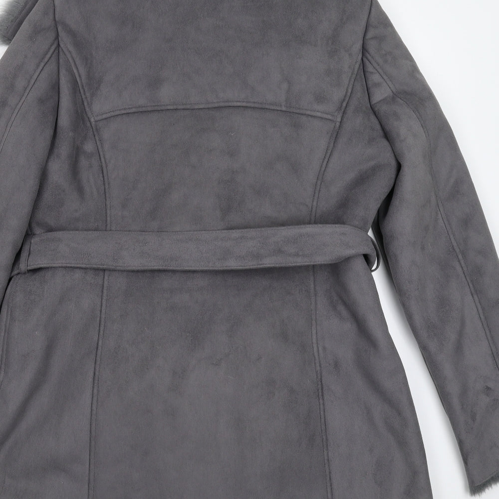 Fenn Wright Manson Womens Grey   Overcoat Coat Size 16