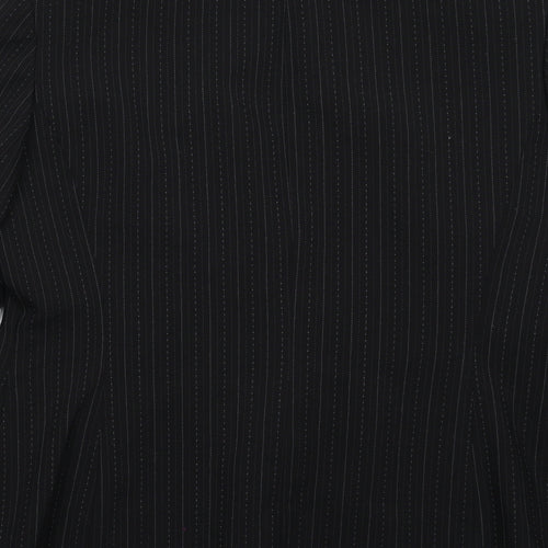 BHS Womens Black Striped  Jacket Suit Jacket Size 14