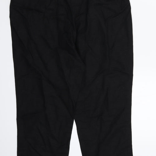 Wallis Womens Black   Cropped Trousers Size 12 L24 in