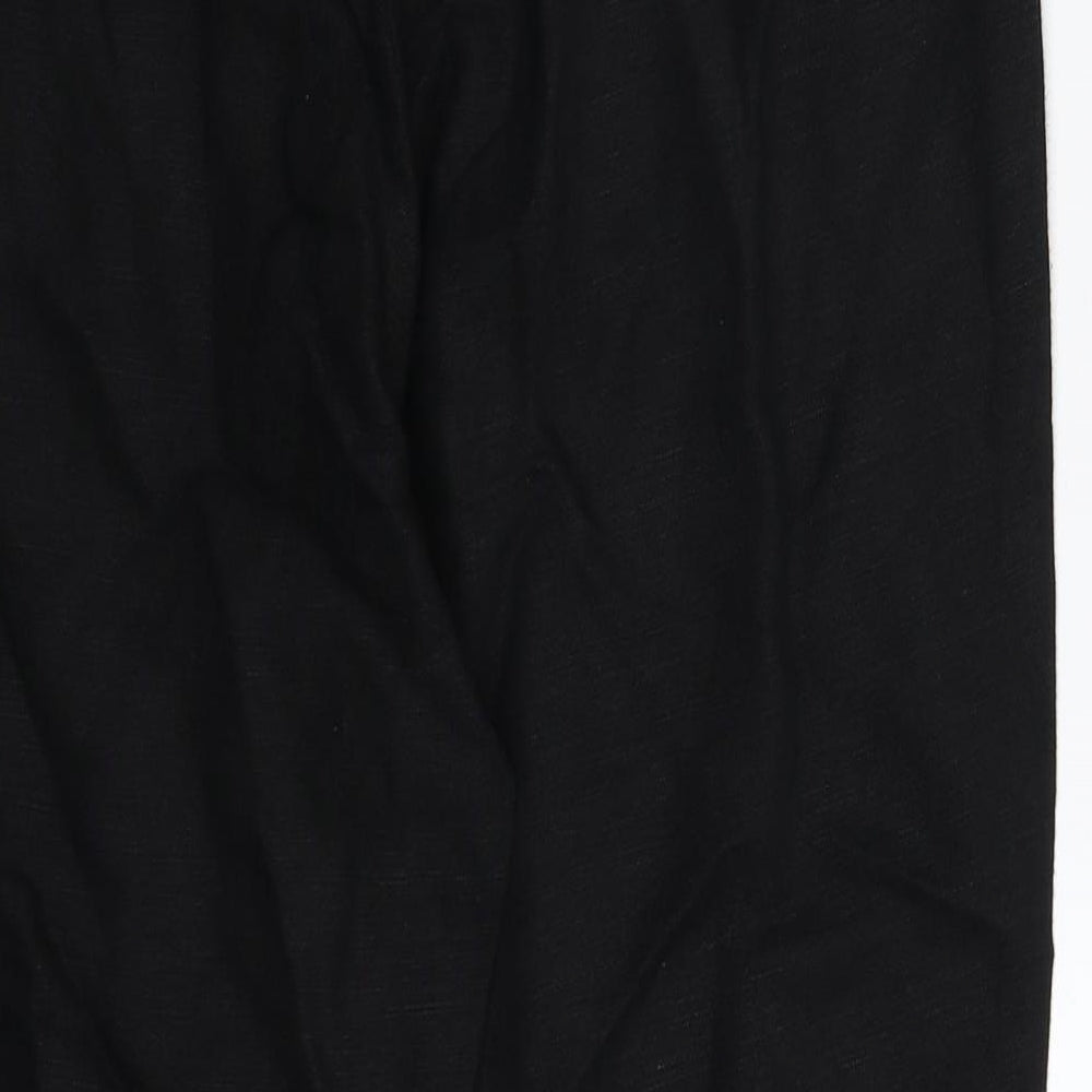 Wallis Womens Black   Cropped Trousers Size 12 L24 in