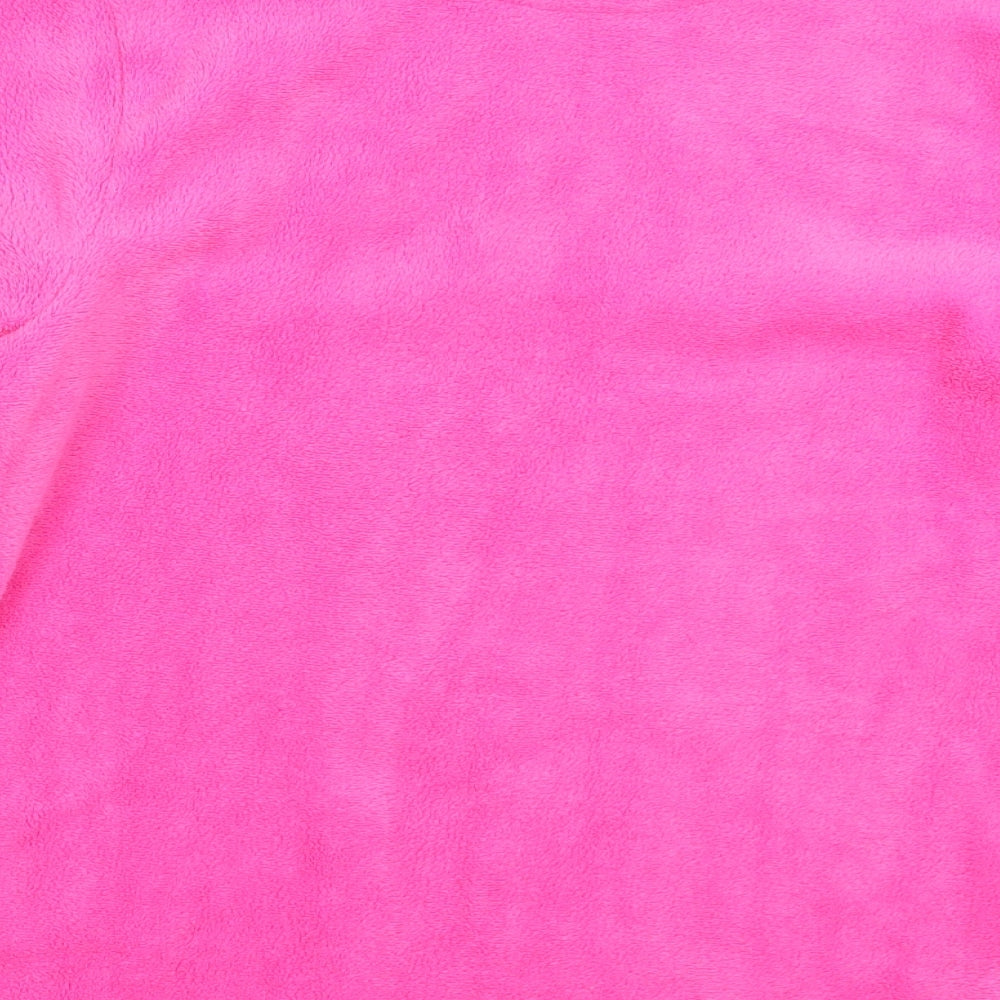 Primark Womens Pink Solid Fleece Top Pyjama Top Size 12