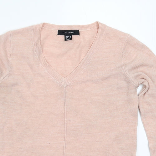 Atmosphere Womens Pink  Knit Pullover Jumper Size 4