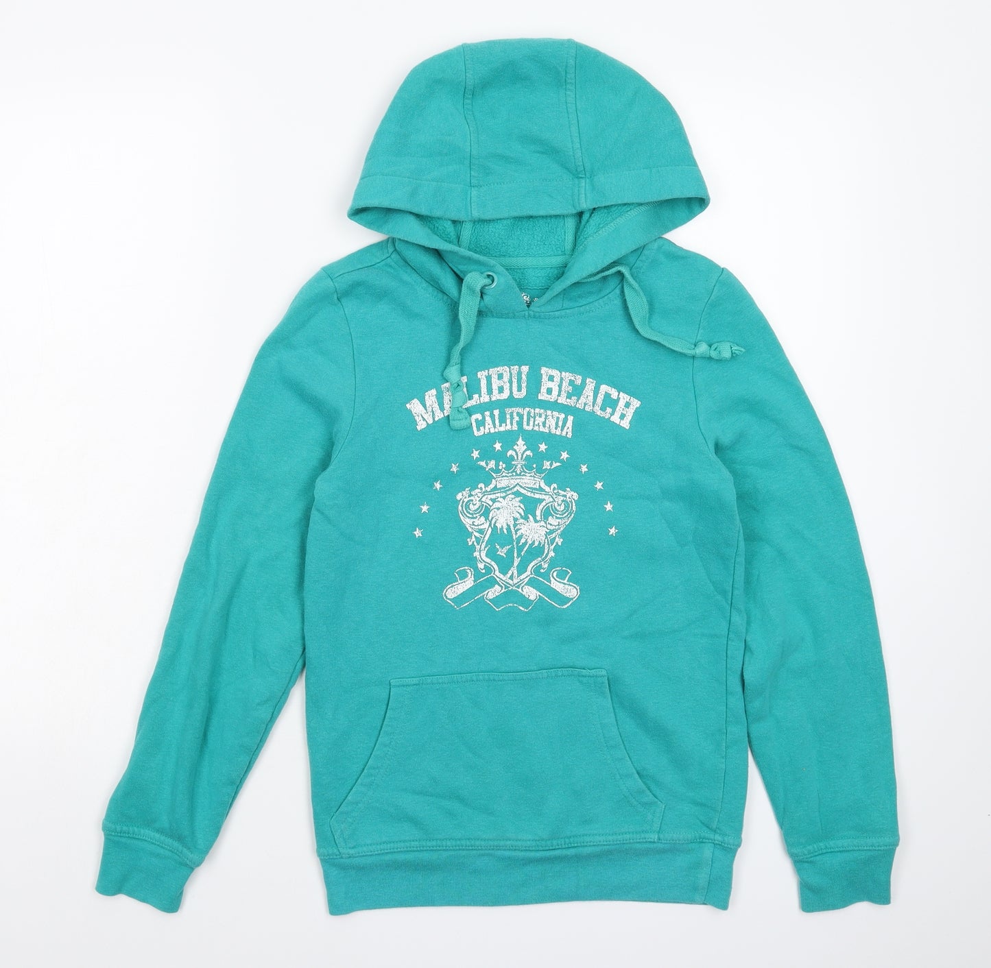 Denim & Co. Womens Green   Pullover Hoodie Size 8