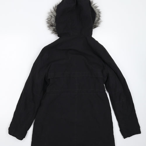 Primark Womens Black   Parka Coat Size 8