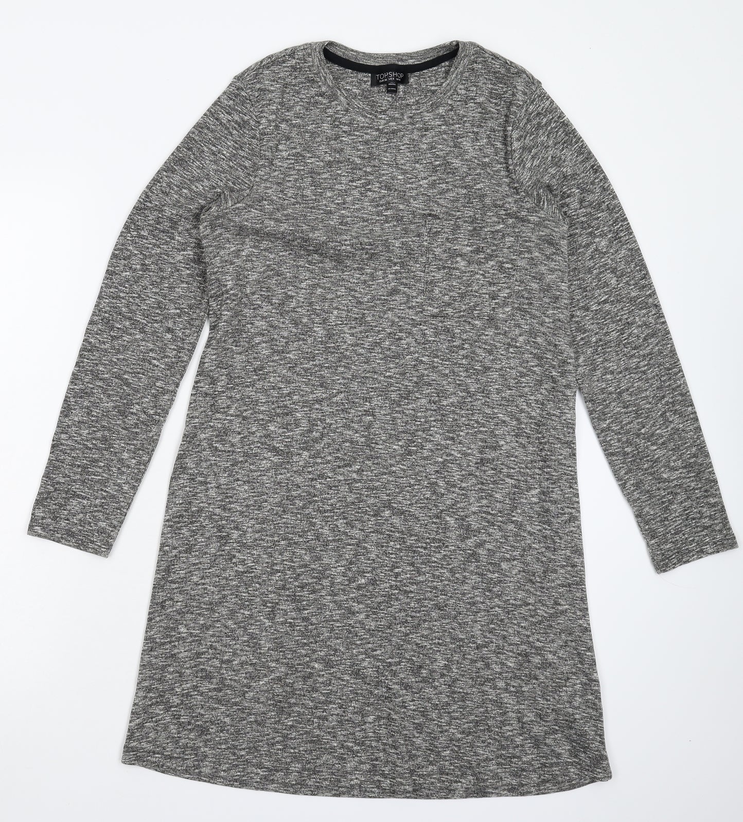 Topshop Womens Grey   Jumper Dress  Size 8