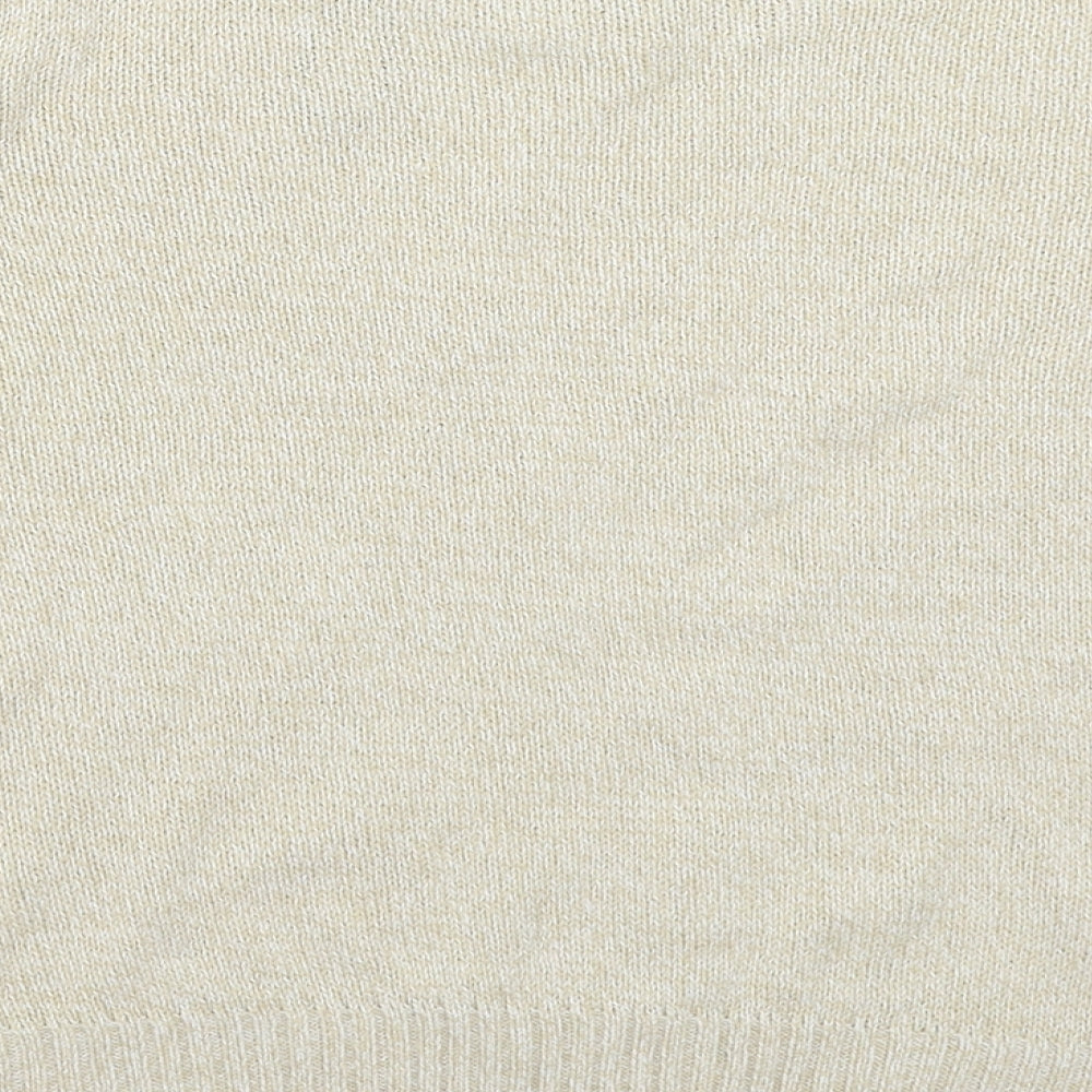 Divided Womens Beige  Knit Pullover Jumper Size M
