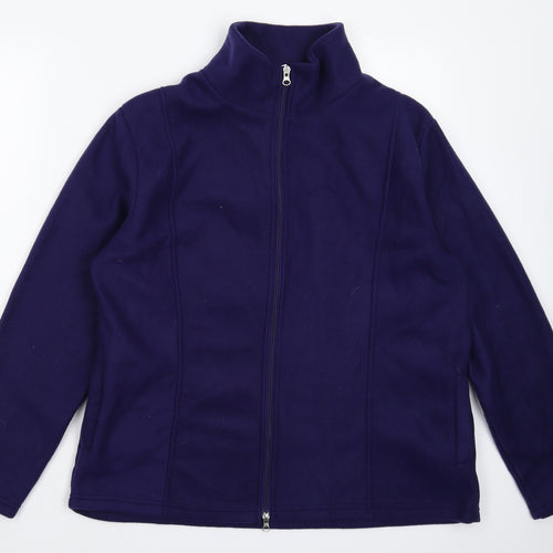 Anne De Lancay Womens Blue  Fleece Jacket  Size M