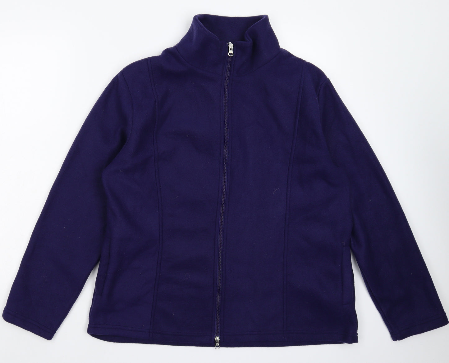 Anne De Lancay Womens Blue  Fleece Jacket  Size M