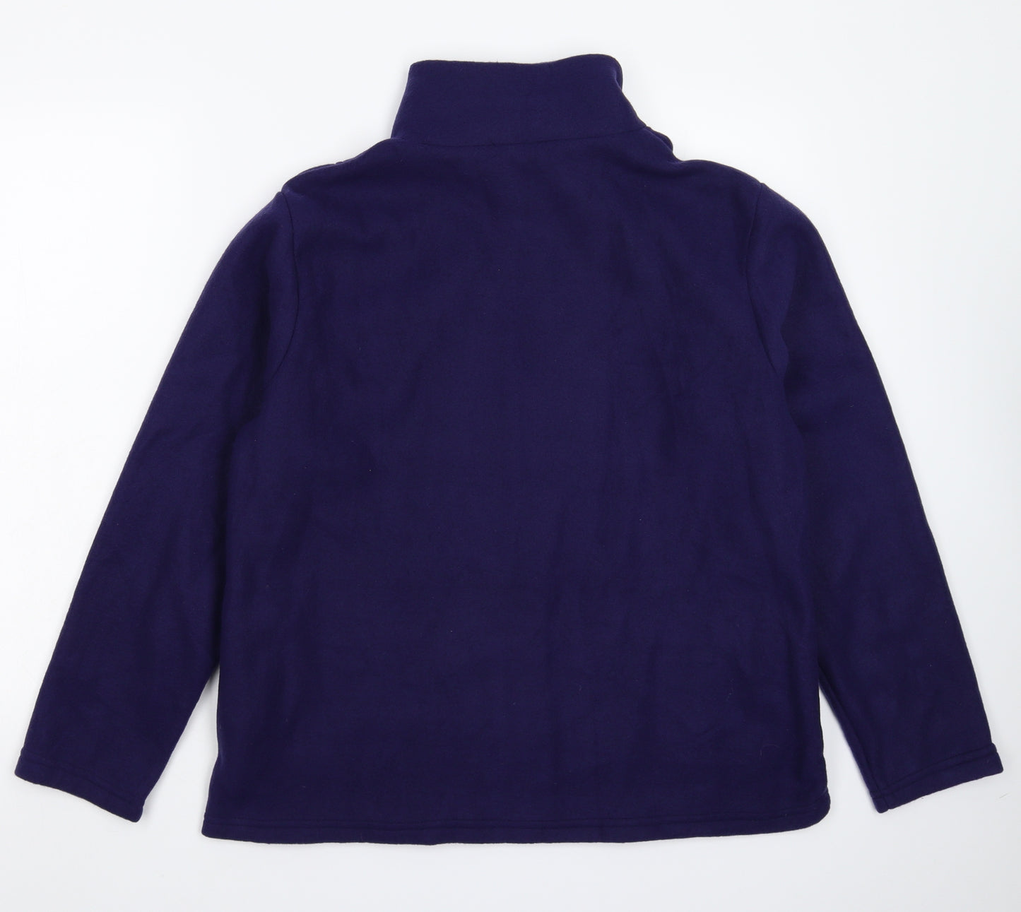 Anne De Lancay Womens Blue  Fleece Jacket  Size M