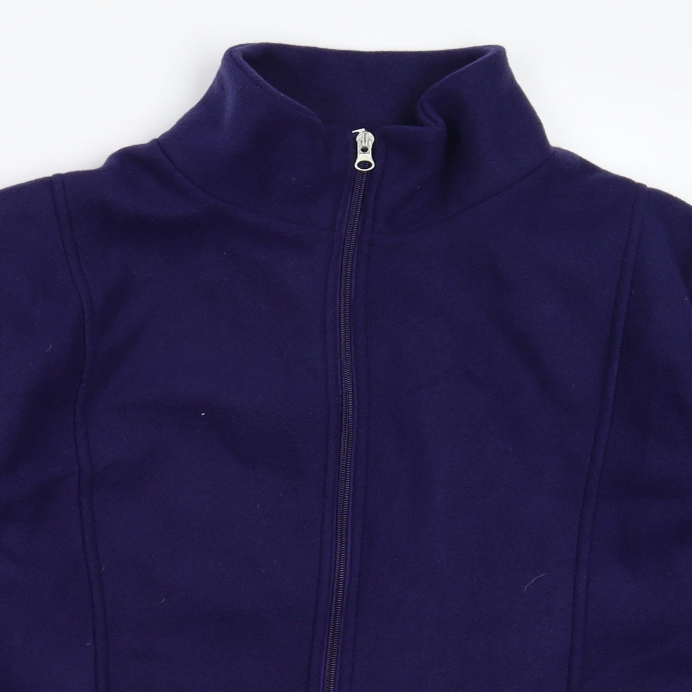 Anne De Lancay Womens Blue  Fleece Jacket  Size M