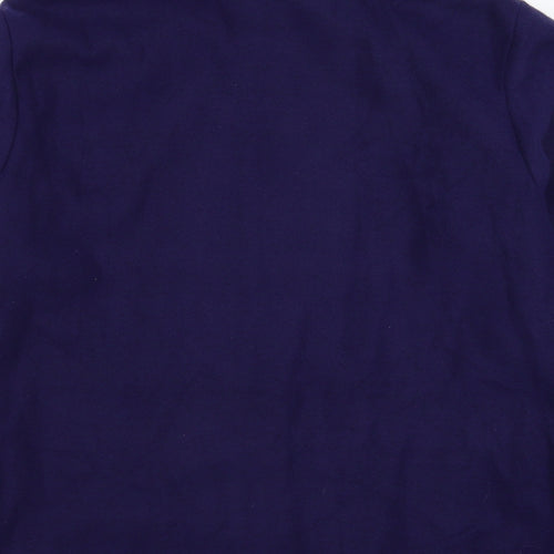 Anne De Lancay Womens Blue  Fleece Jacket  Size M