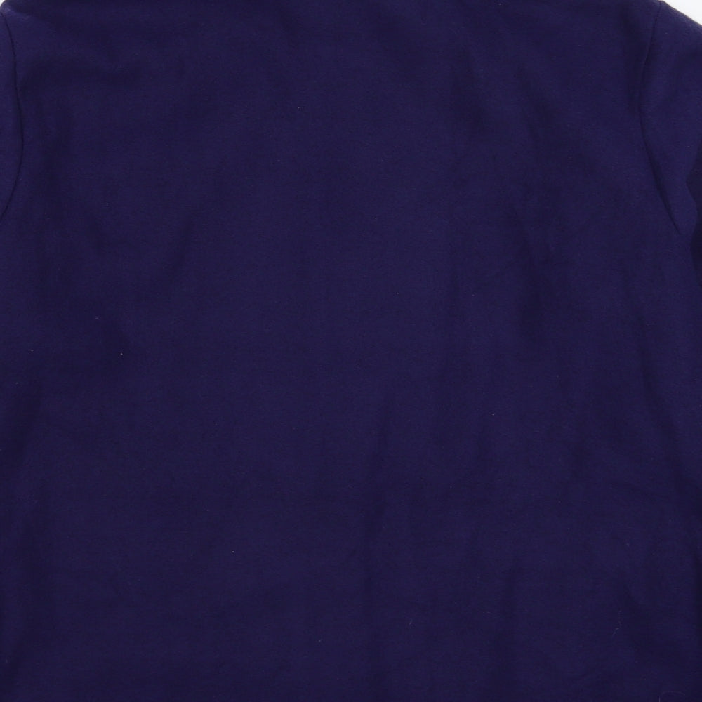 Anne De Lancay Womens Blue  Fleece Jacket  Size M
