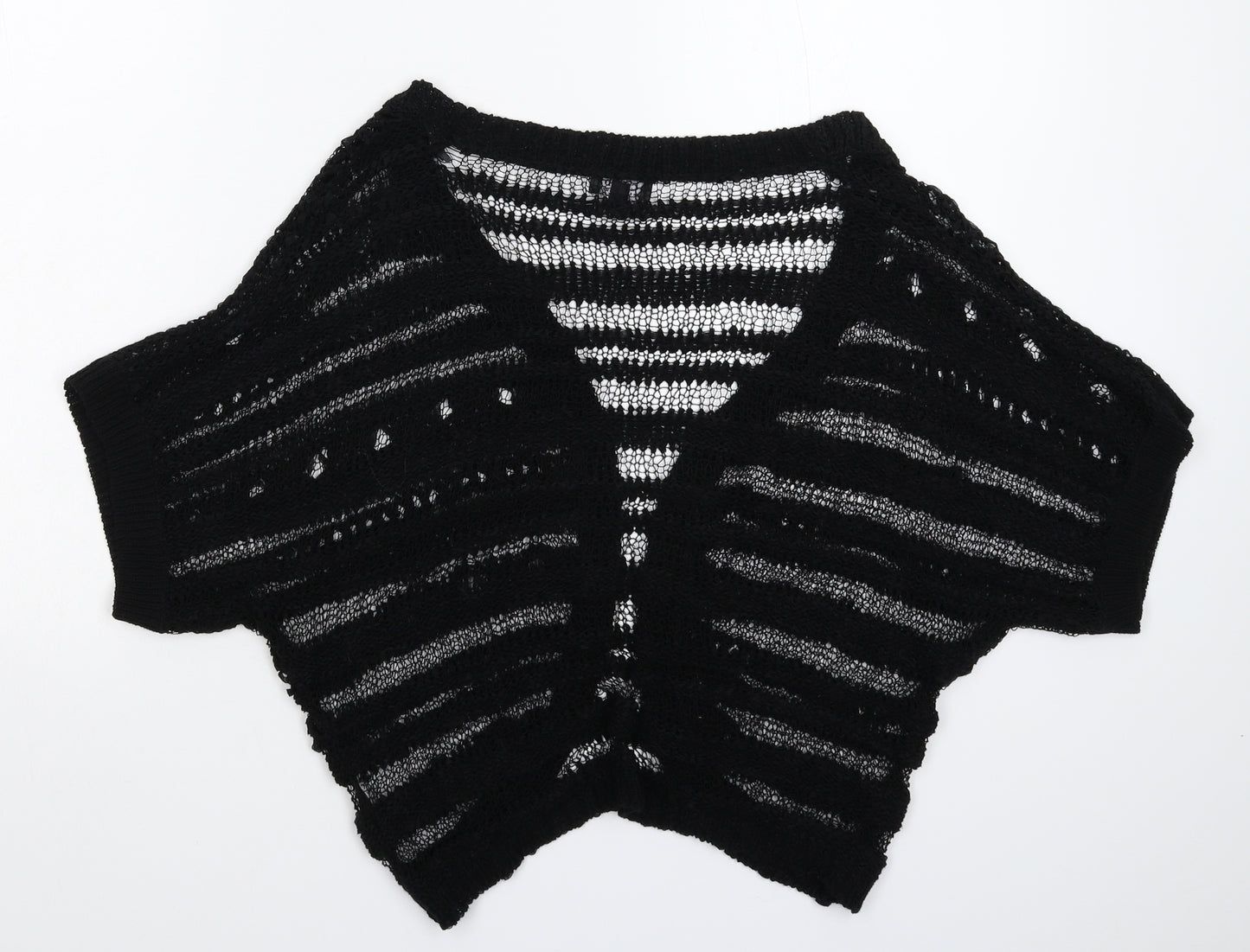 CMD Womens Black  Knit Cardigan Jumper Size L