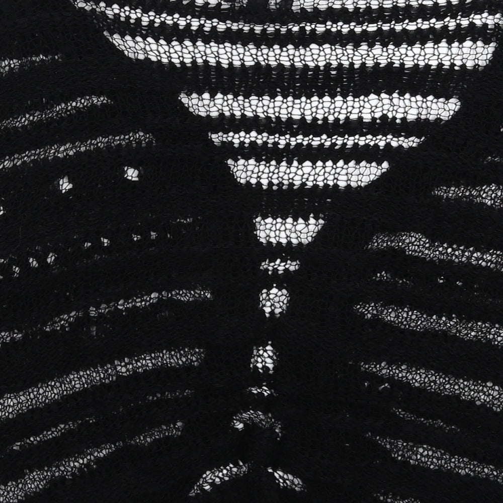 CMD Womens Black  Knit Cardigan Jumper Size L