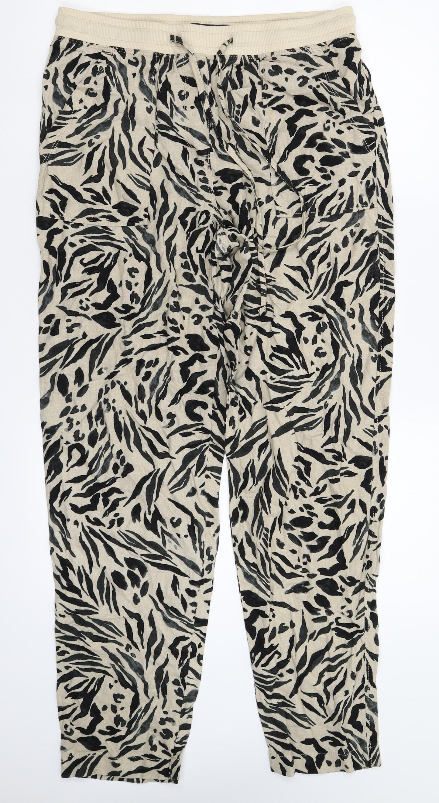 Marks and Spencer Womens Beige   Trousers  Size 12 L29 in