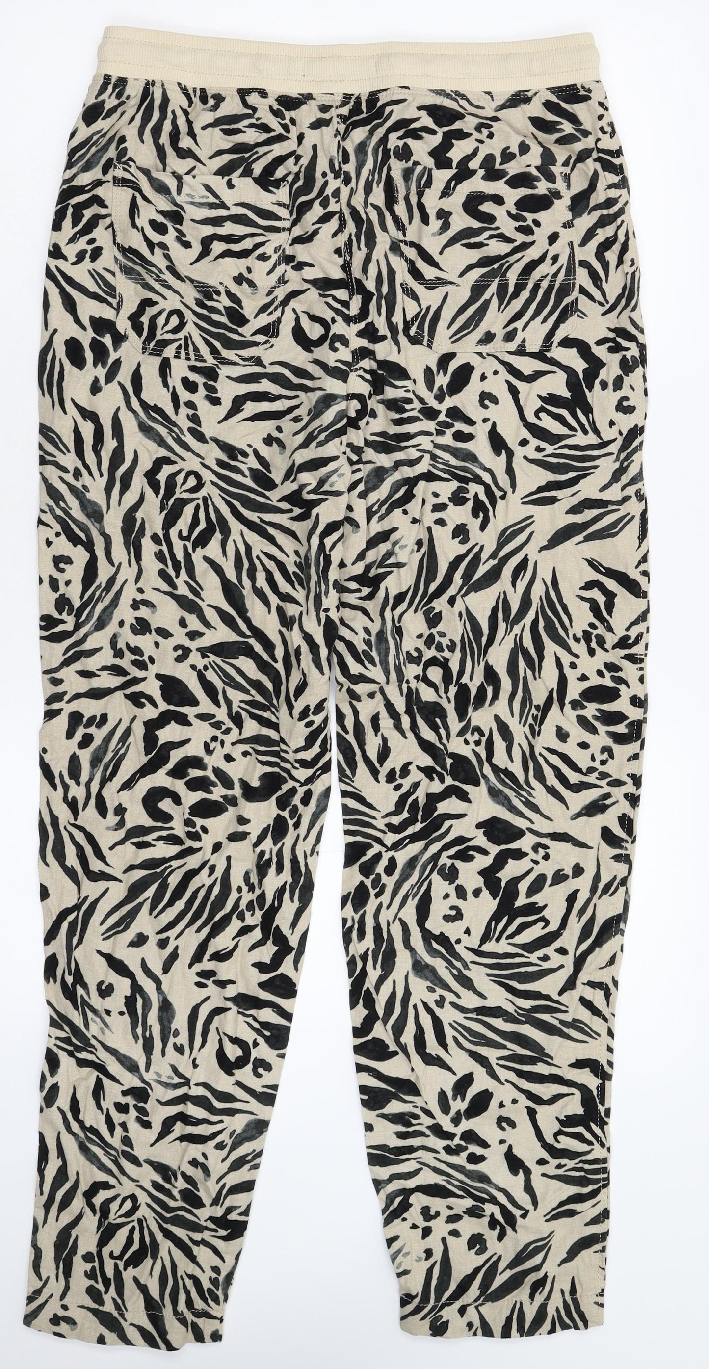 Marks and Spencer Womens Beige   Trousers  Size 12 L29 in