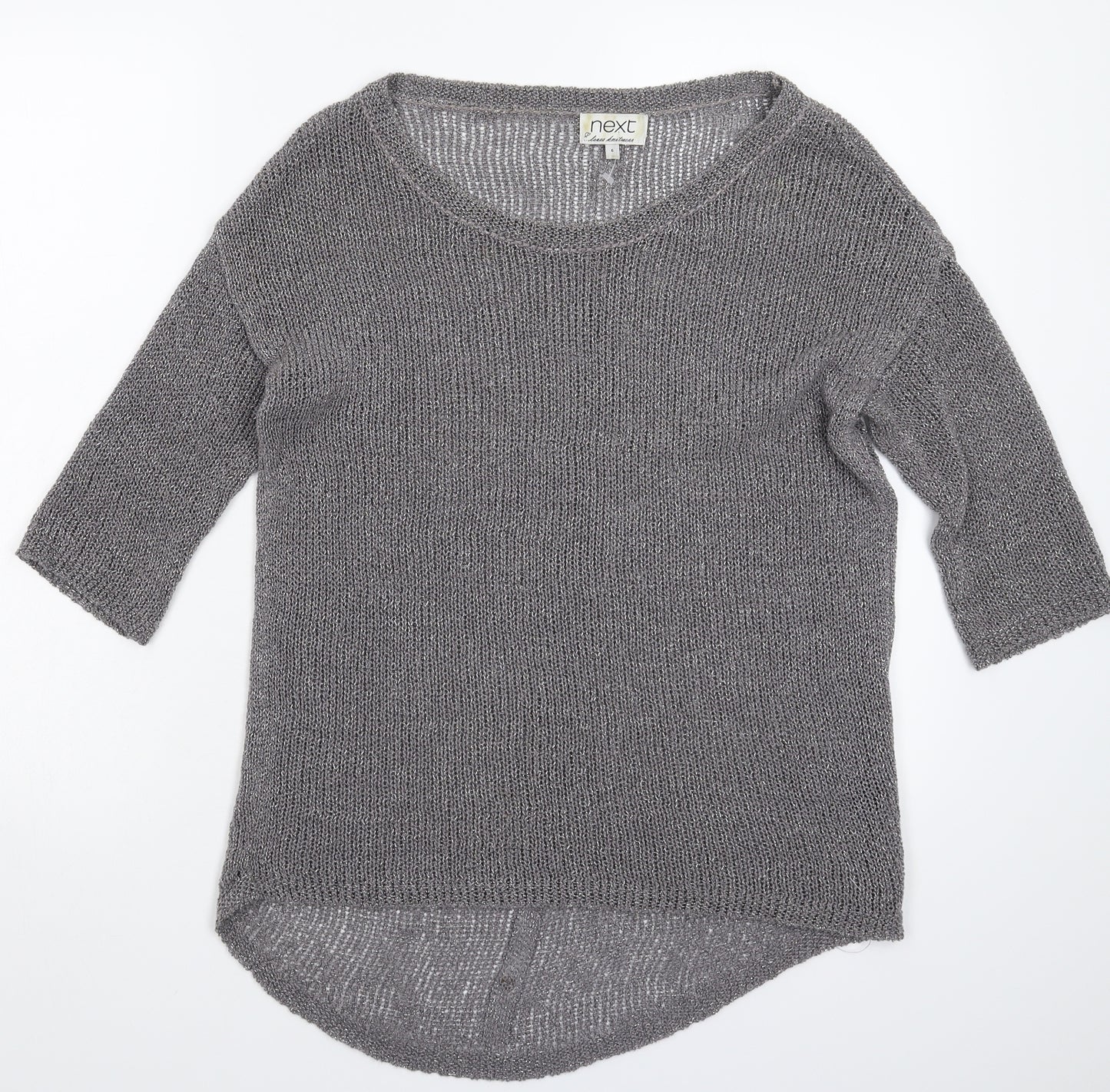 NEXT Womens Silver  Knit Pullover Jumper Size 6