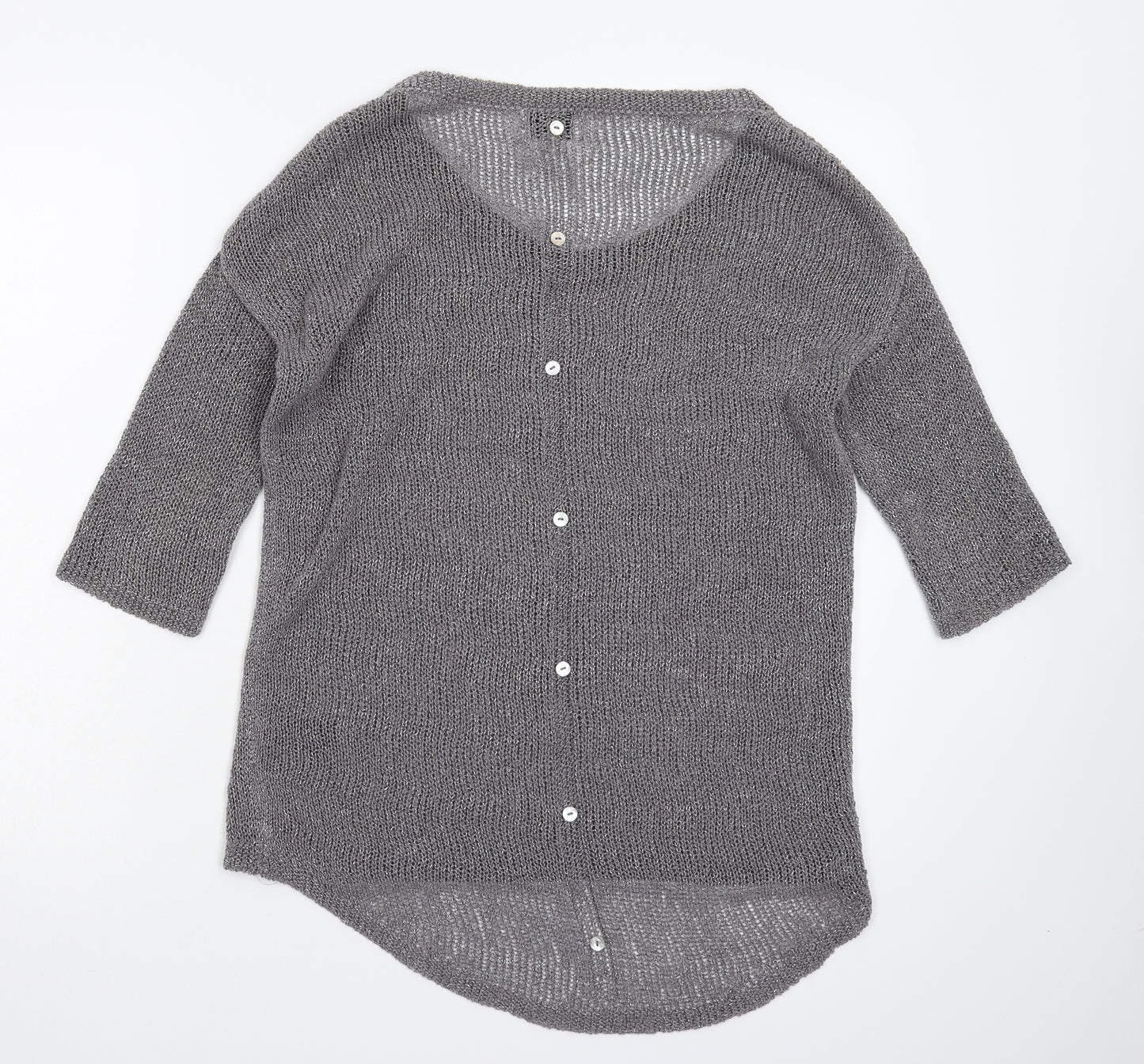 NEXT Womens Silver  Knit Pullover Jumper Size 6