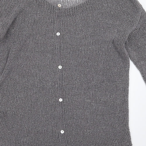 NEXT Womens Silver  Knit Pullover Jumper Size 6