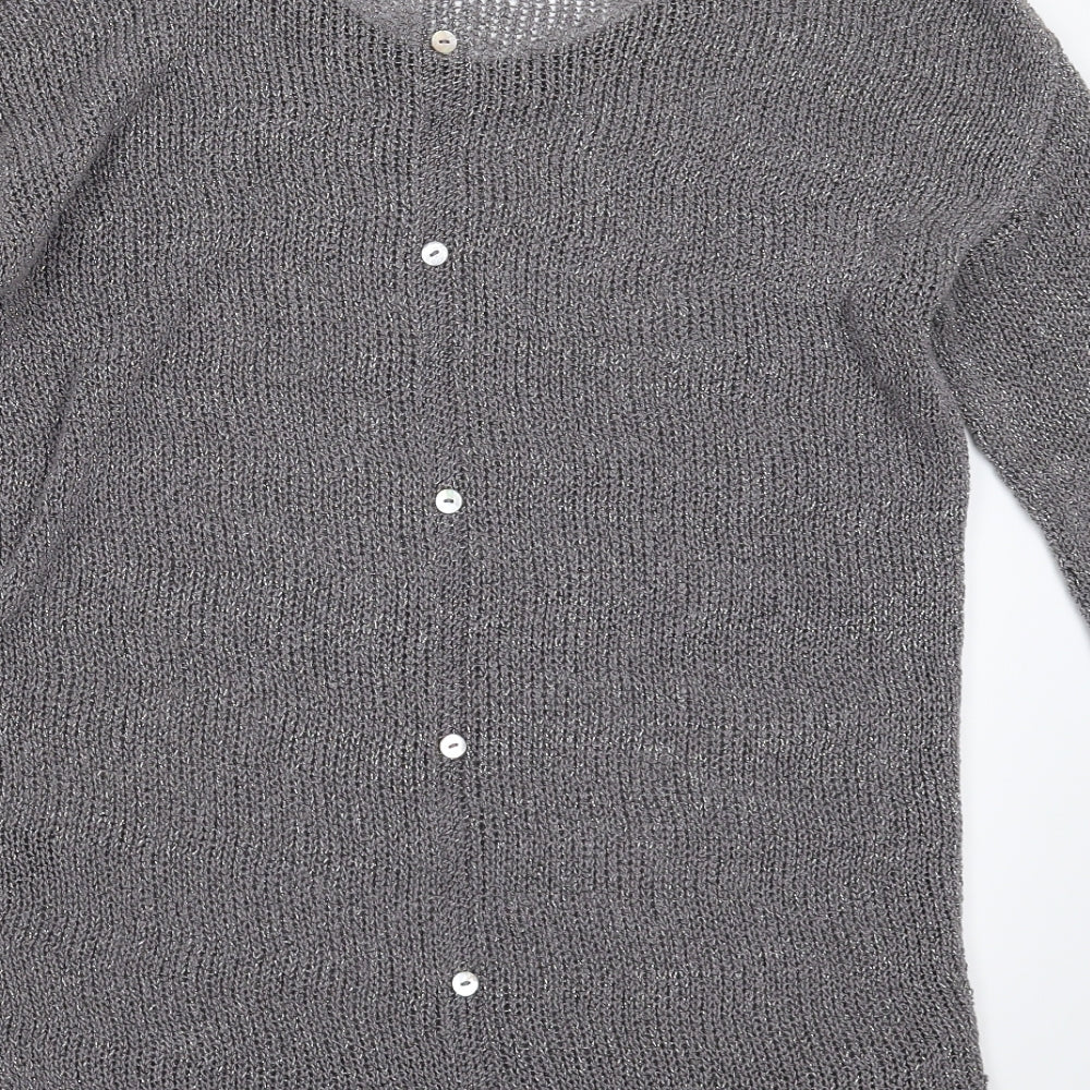 NEXT Womens Silver  Knit Pullover Jumper Size 6