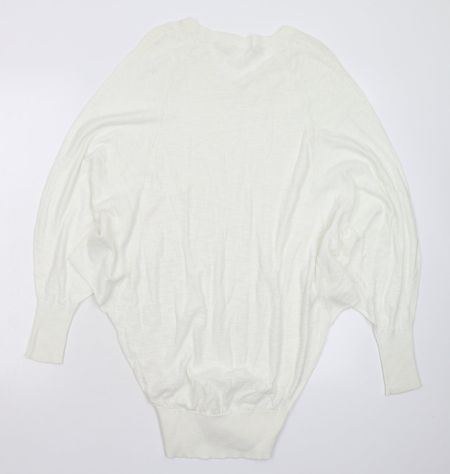 NEXT Womens White  Knit Pullover Jumper Size XS  - Oversized