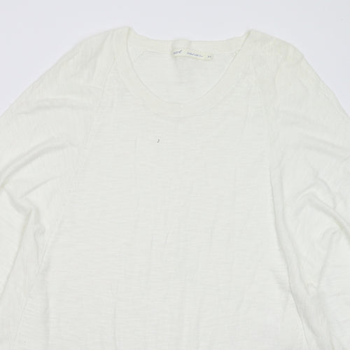 NEXT Womens White  Knit Pullover Jumper Size XS  - Oversized
