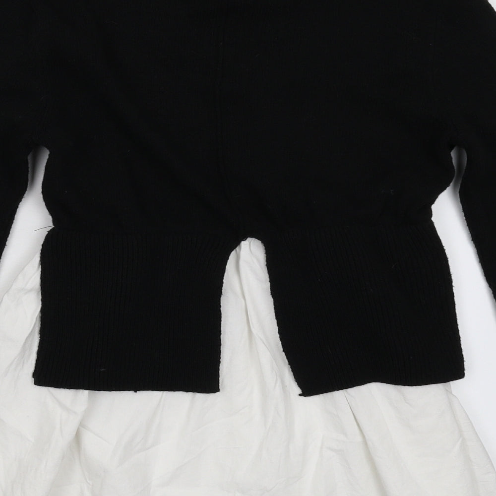 SheIn Womens Black  Knit Pullover Jumper Size S