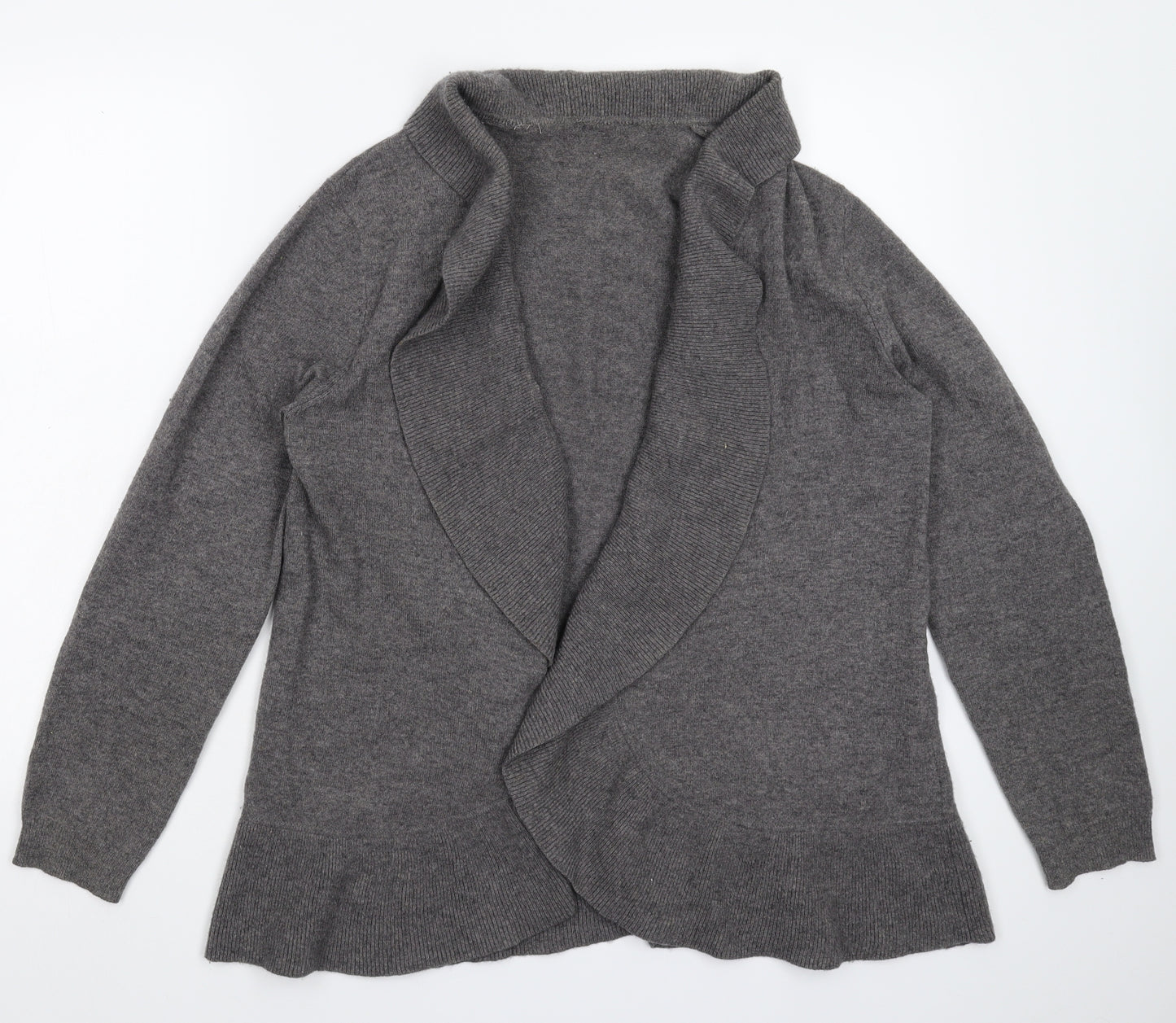 Peter Hahn Womens Grey  Knit Cardigan Jumper Size L
