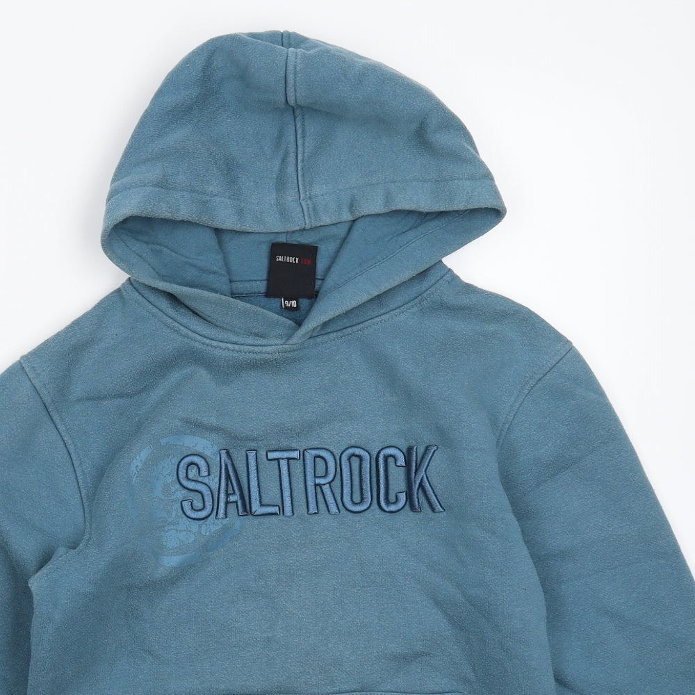 Saltrock Boys Blue   Pullover Hoodie Size 9-10 Years