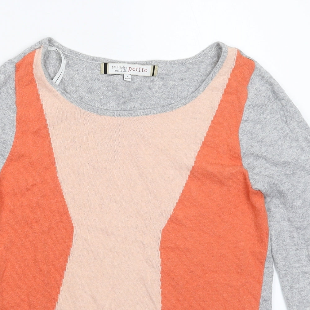 Principles Womens Multicoloured  Knit Pullover Jumper Size 8
