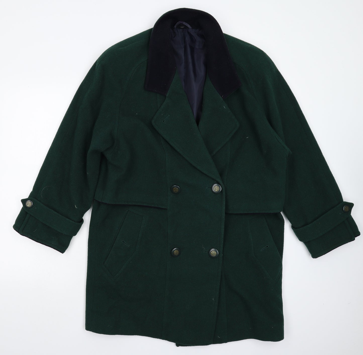 High Fashion Womens Green   Overcoat Coat Size 36