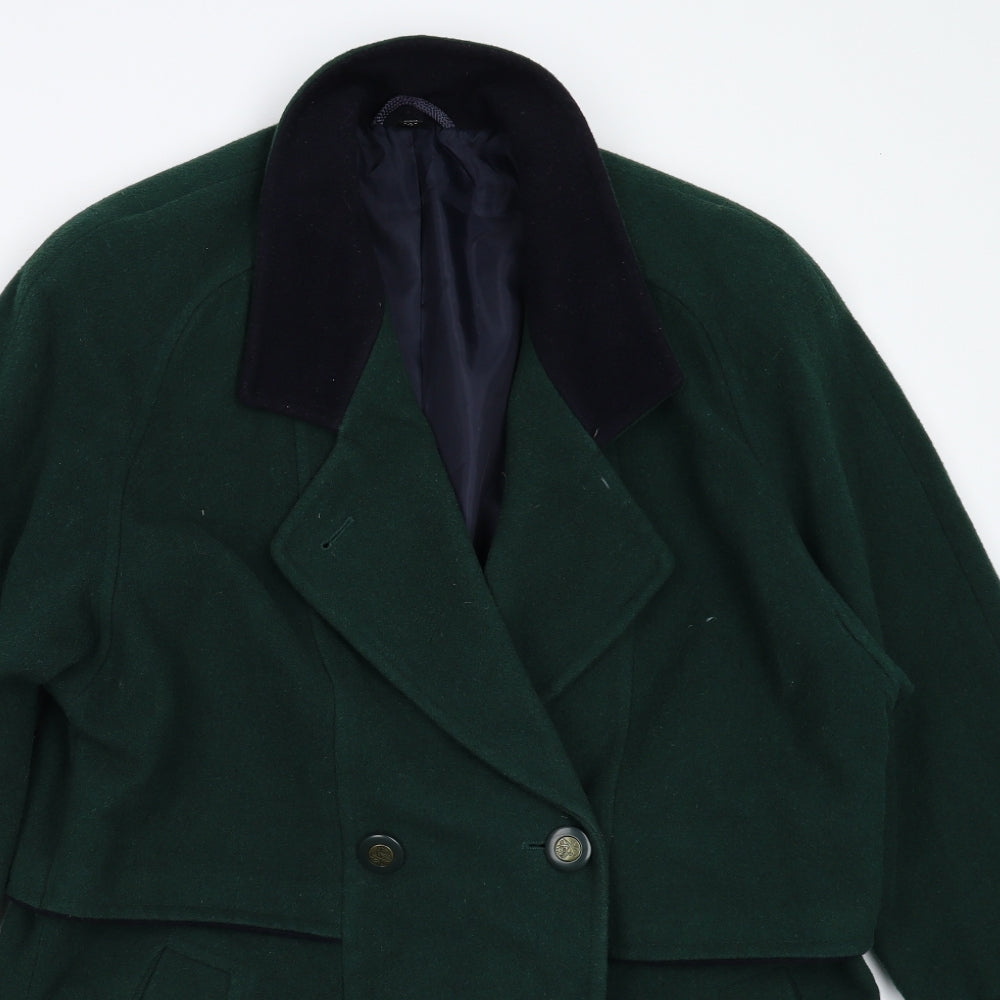 High Fashion Womens Green   Overcoat Coat Size 36
